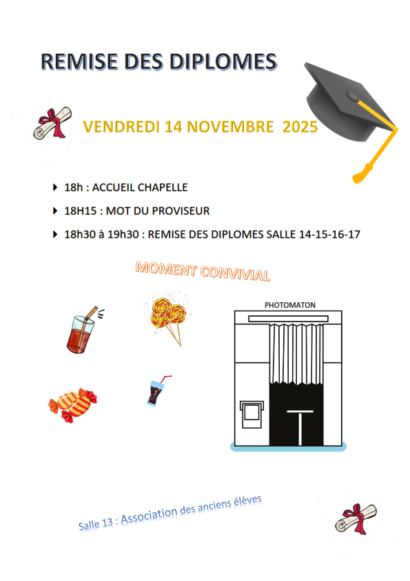 Remise des diplômes